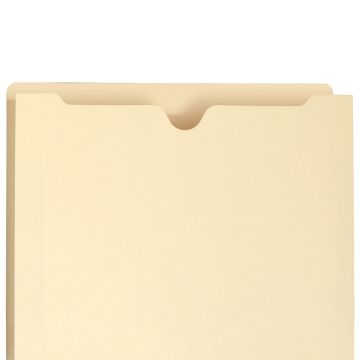 File Jackets, Straight Cut Tab, 1 inch Expansion