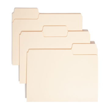 SuperTab Heavyweight File Folders - Manila / Legal / 50