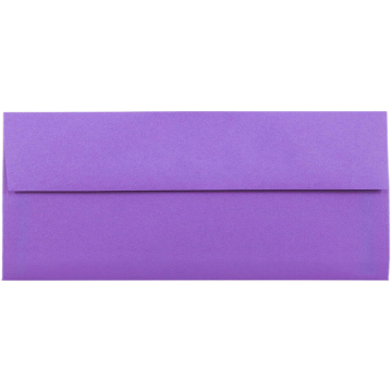 #10 Square Flap Envelopes (4 1/8 x 9 1/2) - Violet Grape Purple 28lb
