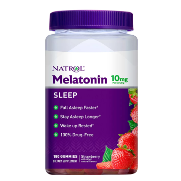 NATROL Sleep Treatment - Melatonin 10mg, 180 Gummies
