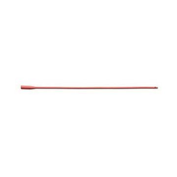 Smooth Tip Red Rubber Intermittent Catheter - Each - 12Fr 16 inch L Sterile