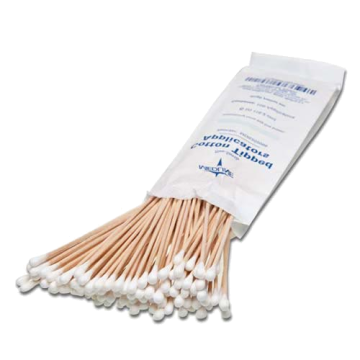 Cotton Tipped Applicator, with Wood Handle, Non-Sterile, 6"