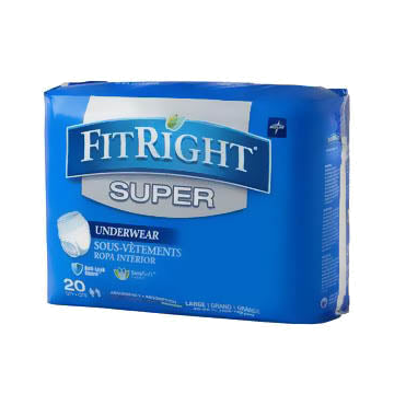 FitRight Super Protective Underwear - Bag of 20 - Large 40 inch- 56