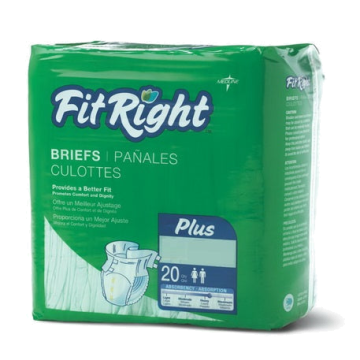 FitRight Plus Brief - Bag of 20 - Medium 32 inch - 42 inch