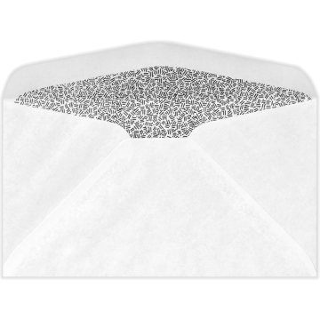 #6 3/4 Regular Envelopes (3 5/8 x 6 1/2) - White with Security Tint 24lb