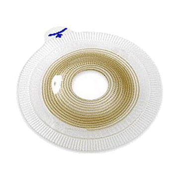 Two-Piece Pre-Cut Convex Extra-Extended Wear Skin Barrier with Flange and Belt Tabs - Box of 5 - Box of 5 - Light Extra-Extended Wear, 1 inch Stoma Opening, 2 inch Flange.