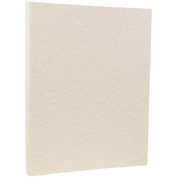 8 1/2 x 11 Parchment Heavyweight Menu Cardstock - Pewter 65lb