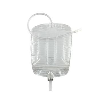 Urinary Leg Bag Conveen Security+ Anti-Reflux Valve Sterile Polyethylene / Flocked by Colopast - 600ml Strap / Each