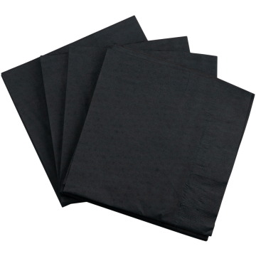 6 1/2 x 6 1/2 Lunch Napkins - Black