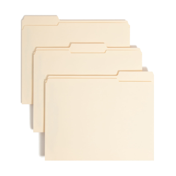 SafeSHIELD Reinforced Tab Fastener File Folders - Manila / Legal / 50