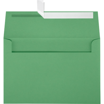 A8 Invitation Envelopes (5 1/2 x 8 1/8) with Peel & Seal - Holiday Green 32lb