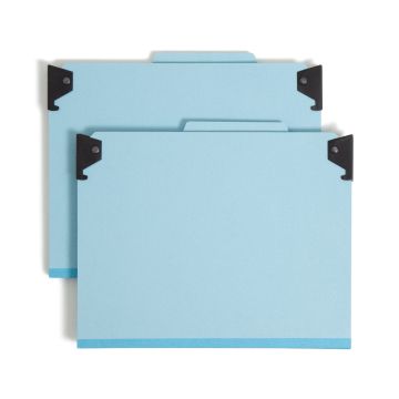 FasTab/SafeSHIELD Hanging Classification File Folders - Blue / Letter / 10