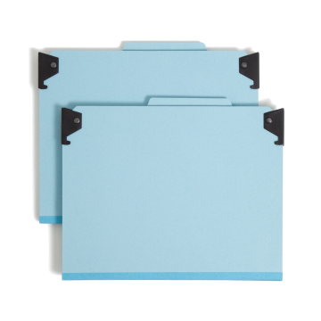 FasTab/SafeSHIELD Hanging Classification File Folders - Blue / Letter / 10