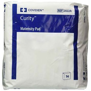 Curity Maternity Pads 2-3/4" x 11" By Covidien - Package of 14