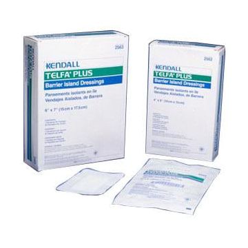 Telfa Plus Barrier Island Composite Border Dressing by Covidien - 4 X 10 Inch / Each