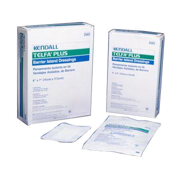 Telfa Plus Barrier Island Composite Border Dressing by Covidien - 4 X 10 Inch / Each