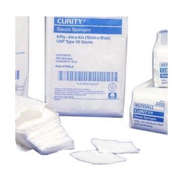 Curity™ Non Sterile Gauze Sponge 4" L x 4" W, 16 ply - Bag of 200