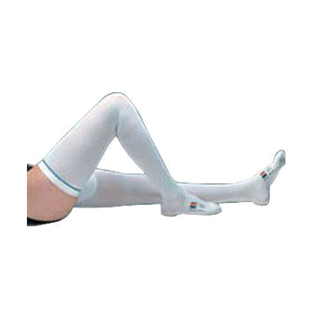 Thigh Length Anti-embolism Socks, White, Large Long - Pair