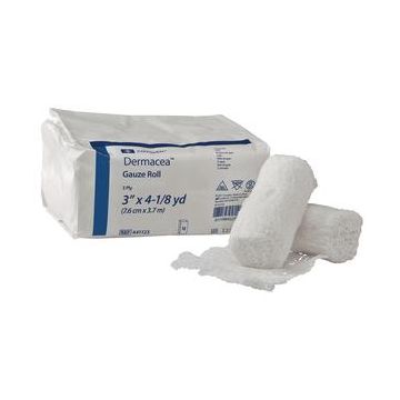 Dermacea Non-Sterile Fluff Bandage Gauze Roll, Low-Ply by Covidien - 2 Inch X 4 Yard / Each