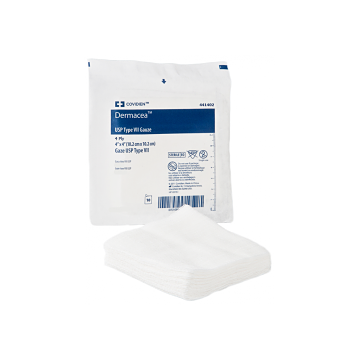Dermacea Sterile Nonwoven Sponge by Covidien/Kendall - Tray of 25 - 4-Ply, 3 Inch x 3 Inch