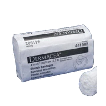 Dermacea Stretch Bandage Non-Sterile by Covidien - Bag - 1-Ply 4 Inch X 4 Yard Roll Shape / Each / Non Sterile
