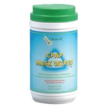 Citrus II CPAP Mask Cleaner - 62 Wipes/Tub