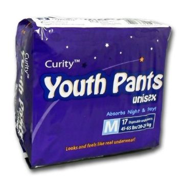Curity™ Sleeppants™ Youth Pant Medium 45 to 65 lb - Package of 17
