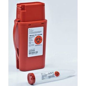 SharpSafety Transportable Sharps Container by Covidien - Singles - 1 Quart