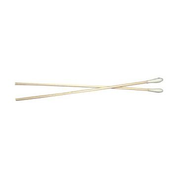 Cotton-Tip Applicator, with Wood Handle, 6" - Package (100 Each)