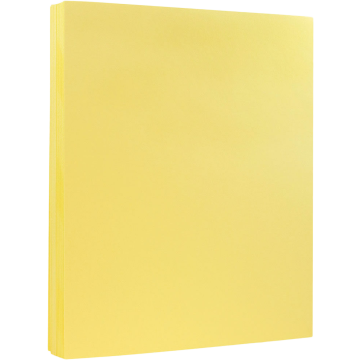 8 1/2 x 11 Cardstock - Canary Yellow 65lb