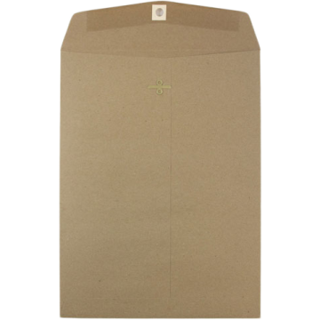 9 x 12 Open End Envelopes with Clasp - Grocery Bag 28lb