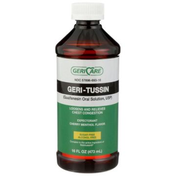 Cold and Cough Relief Geri-Care 100 mg / 5 mL Strength Liquid 16 oz
