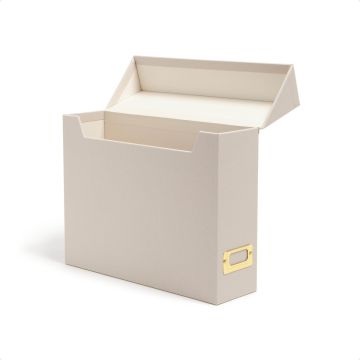Flip Top Box - Beige / 13" x 9.4" x 3.7" / 1