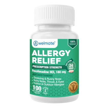 WELMATE Allergy Relief - Fexofenadine 180mg, 100 Tablets (Generic Allegra)