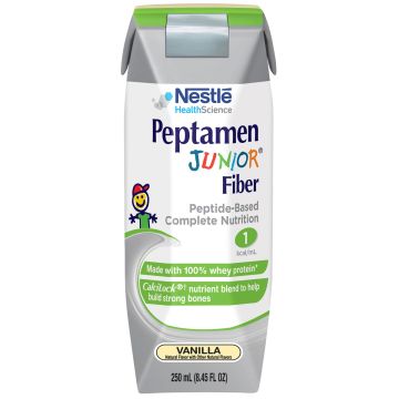 Pediatric Oral Supplement Peptamen Junior® Fiber Vanilla Flavor 8.45 oz. Carton Liquid Fiber Impaired GI Function - Each