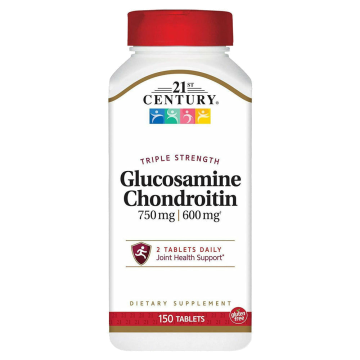 Glucosamine Chondroitin 750 mg /600 mg, 150 Tablets by 21st Century