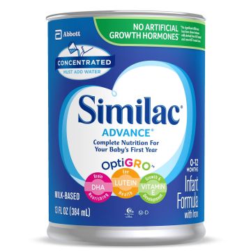 Infant Formula Similac® Advance® Unflavored 12.4 oz. Can Powder Iron - 13 oz. Can Concentrate Iron