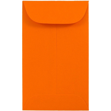 #3 Coin Envelopes (2 1/2 x 4 1/4) - Mandarin Orange 32lb