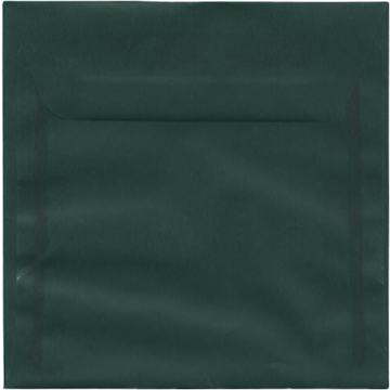 6 1/2 x 6 1/2 Square Envelopes - Racing Green Translucent 30lb
