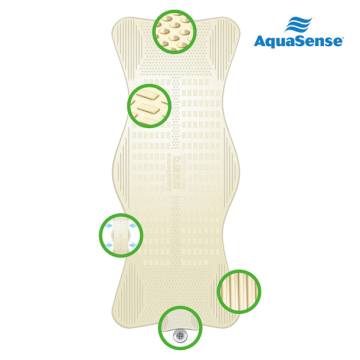 AquaSense Bath Mat, Contoured with Invigorating Massage Zones