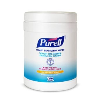 Hand Sanitizing Wipe Purell 270 Count BZK (Benzalkonium Chloride) Wipe Canister