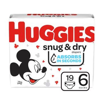 Huggies Snug & Dry Diapers by Kimberly Clark - Size 6 Giga Pack / Case of 62