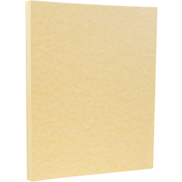 8 1/2 x 11 Parchment Heavyweight Menu Cardstock - Antique Gold 65lb