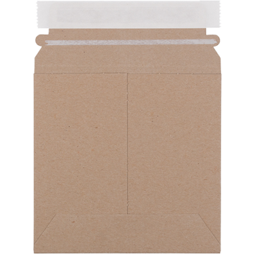 6 x 6 Photo Mailer Envelopes with Peel & Seal - Brown Kraft 130lb