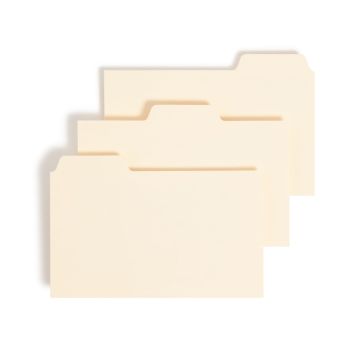 Heavyweight Card-Sized Guides with Blank or Alphabetic Tabs - Manila / 5" x 8" / 100