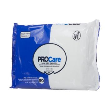 ProCare Adult Washcloth Soft Pack - Case of 600