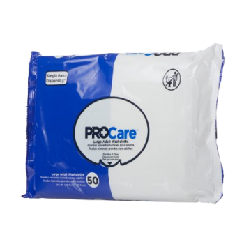 ProCare Adult Washcloth Soft Pack - Case of 600