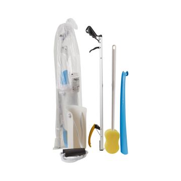 ADL Hip / Knee Equipment Kit FabLife - Standard Reacher - 26 Inch Length / Shoehorn - 18 Inch Length