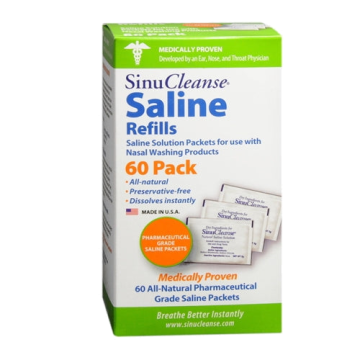 SinuCleanse Saline Refill, All-Natural by Ascent Consumer Products - Box of 60