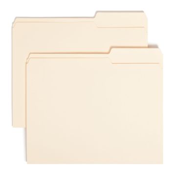 Standard File Folders, 2/5-Cut Right Tab - Manila / Legal / 100